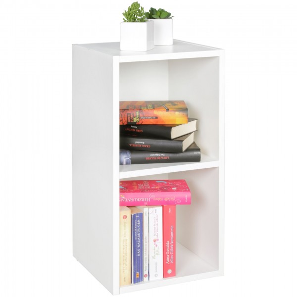 wonido Modernes Standregal aus Holz, 30x60x30 cm, Wandregal, schmales Bücherregal