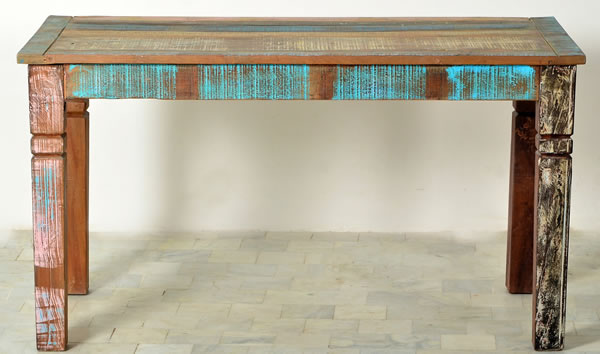 wonido Tisch, "Vintage Look", Altholz, bunt, B140 x T70 x H76 cm