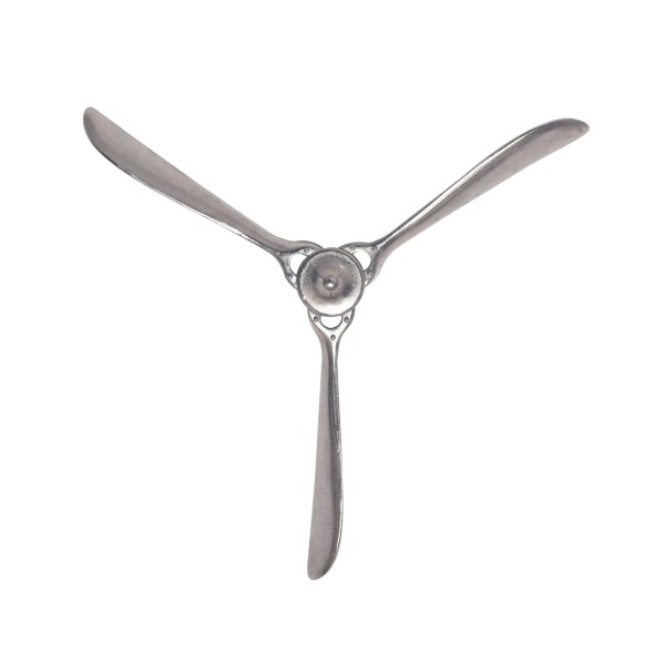 Deko Propeller 85x85 cm Silber Metall Flugzeug Wandpropeller, Wohndeko Große Aluminium-Figur, Wanddekoration Dekoration für Zuhause, XXL Wandschmuck, Wanddeko Modern